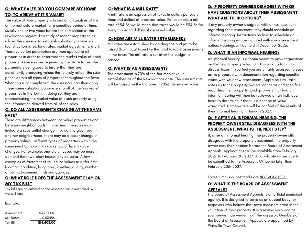2026 Revaluation Q &amp; A