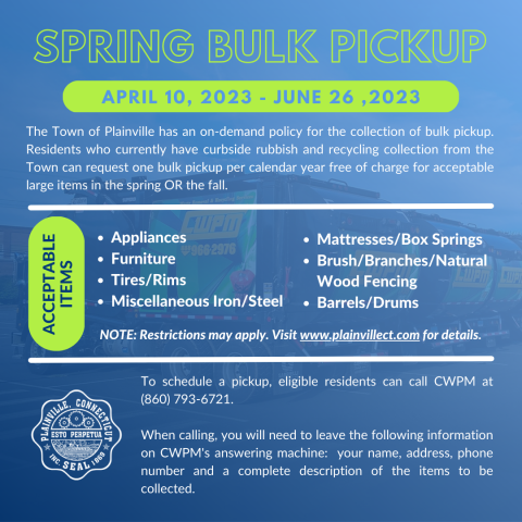 Spring 2023 Bulk Pickup Graphic