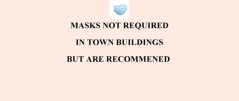 Masks Not Required But Recommended