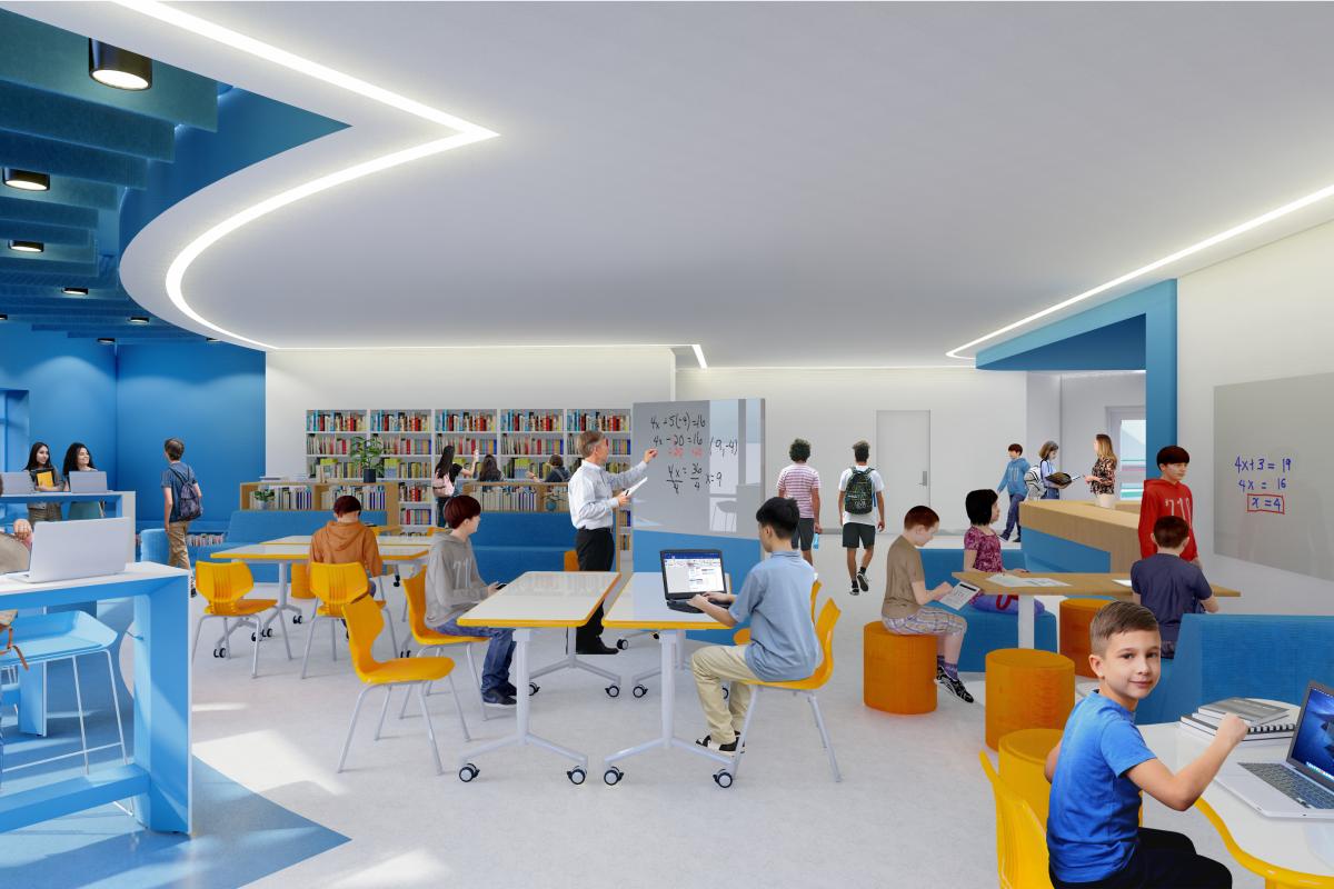 Rendering of the New Media Center