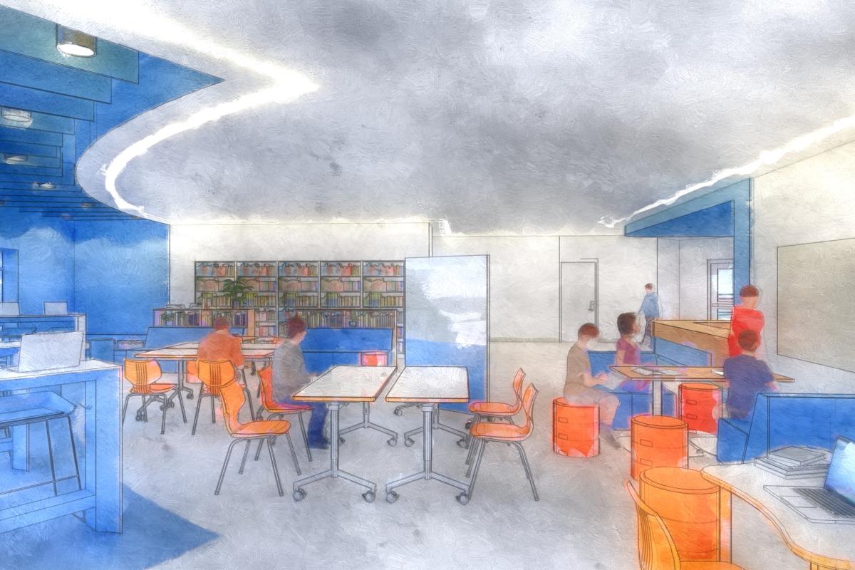 Rendering of the New Media Center