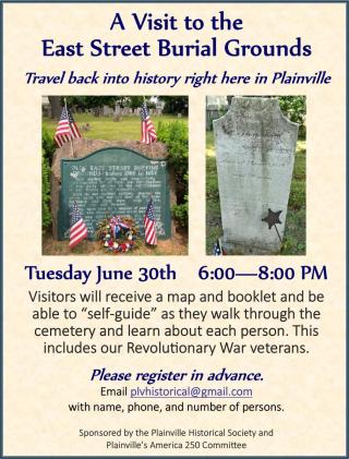 Flyer - East St Burial Ground