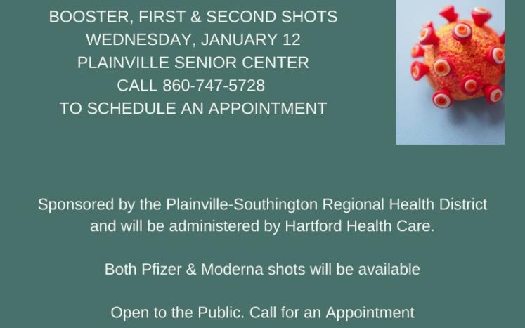 Free COVID Vaccination Clinic - Senior Center January 12