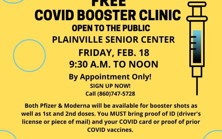 COVID Booster Clinic 2/18/22