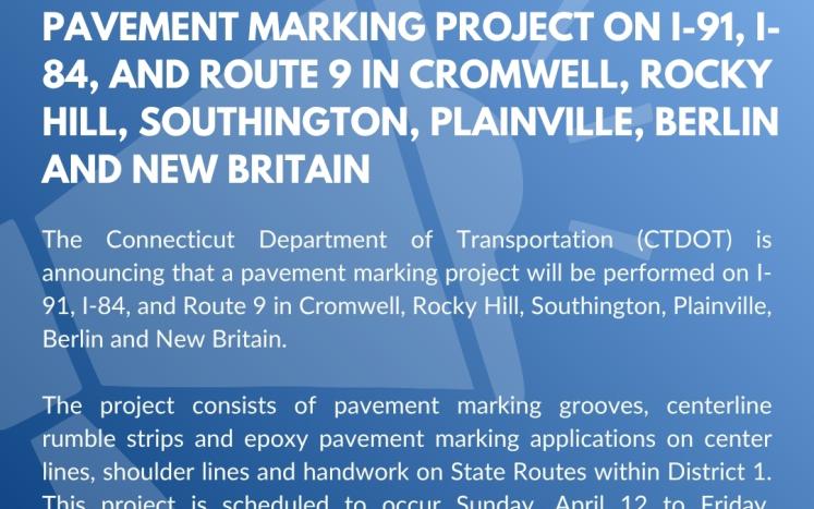 Pavement Marking Project Graphic